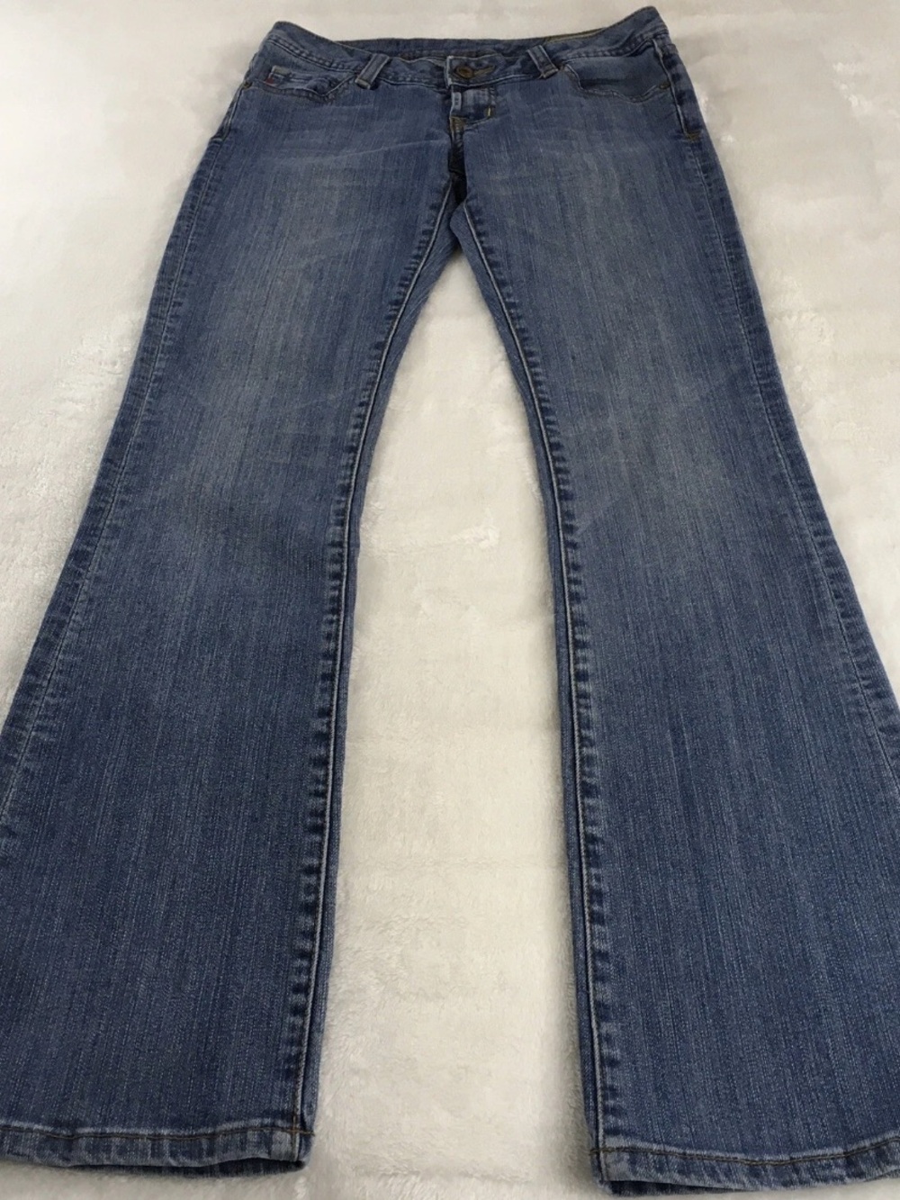 Seven7 Y2K Vintage Denim Classic Flare Bootcut stretch Jeans womens Pants 28